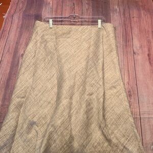 Lafayette 148 New York Beige Patterned Skirt